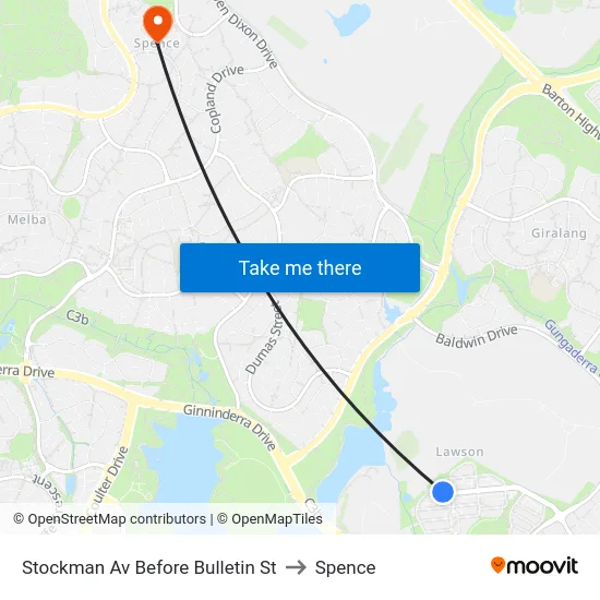 Stockman Av Before Bulletin St to Spence map