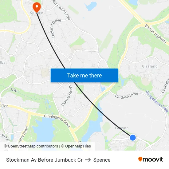 Stockman Av Before Jumbuck Cr to Spence map