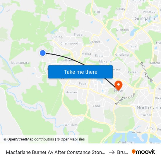 Macfarlane Burnet Av After Constance Stone St to Bruce map