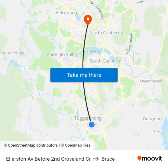 Ellerston Av Before 2nd Groveland Cr to Bruce map