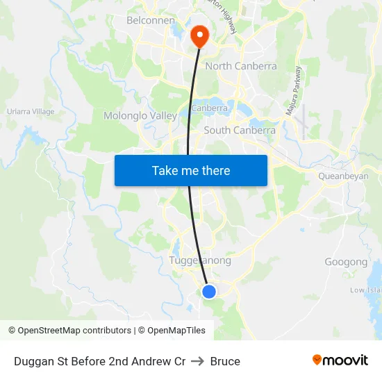 Duggan St Before 2nd Andrew Cr to Bruce map