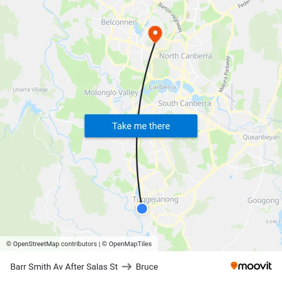 Barr Smith Av After Salas St to Bruce map