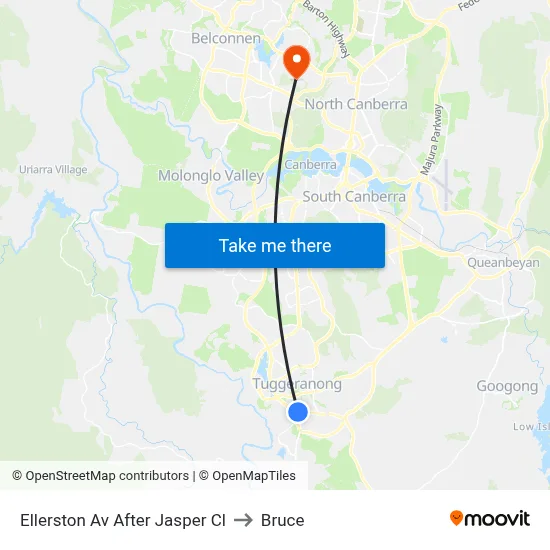 Ellerston Av After Jasper Cl to Bruce map