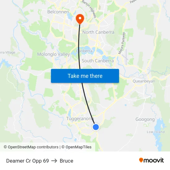 Deamer Cr Opp 69 to Bruce map