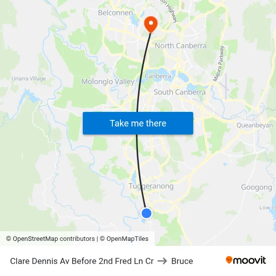 Clare Dennis Av Before 2nd Fred Ln Cr to Bruce map