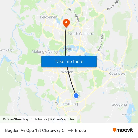 Bugden Av Opp 1st Chataway Cr to Bruce map