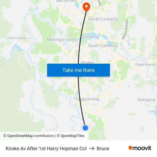 Knoke Av After 1st Harry Hopman Cct to Bruce map