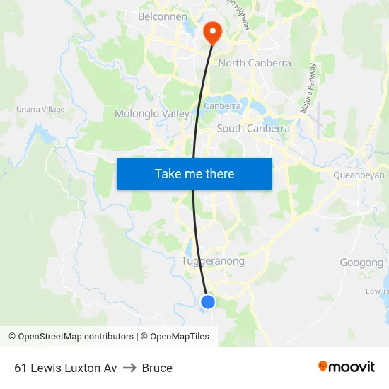 61 Lewis Luxton Av to Bruce map