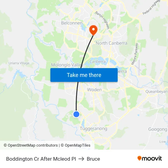 Boddington Cr After Mcleod Pl to Bruce map