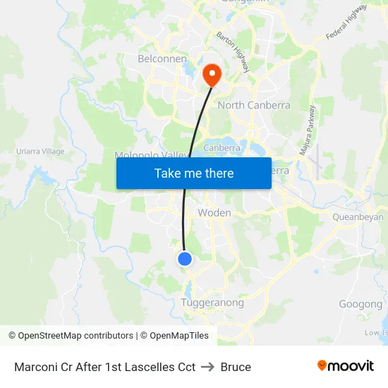 Marconi Cr After 1st Lascelles Cct to Bruce map