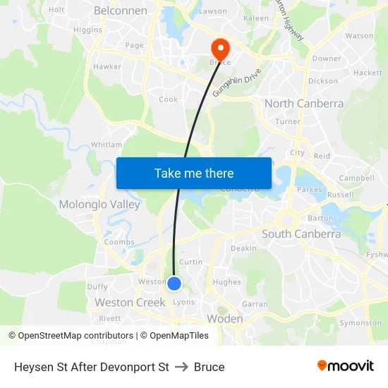 Heysen St After Devonport St to Bruce map