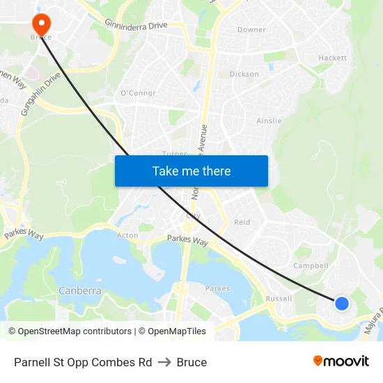 Parnell St Opp Combes Rd to Bruce map
