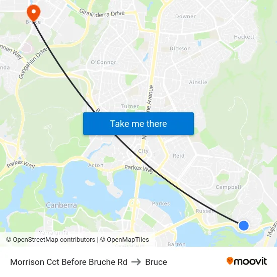 Morrison Cct Before Bruche Rd to Bruce map