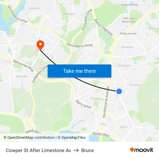 Cowper St After Limestone Av to Bruce map
