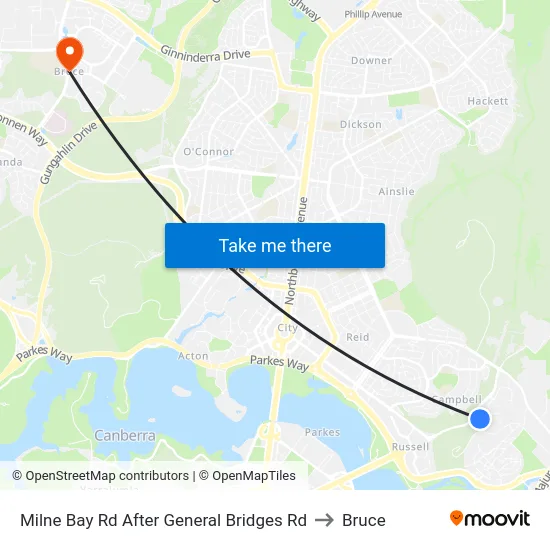 Milne Bay Rd After General Bridges Rd to Bruce map