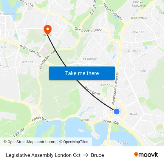 Legislative Assembly London Cct to Bruce map