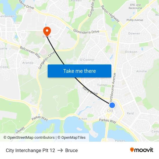 City Interchange Plt 12 to Bruce map