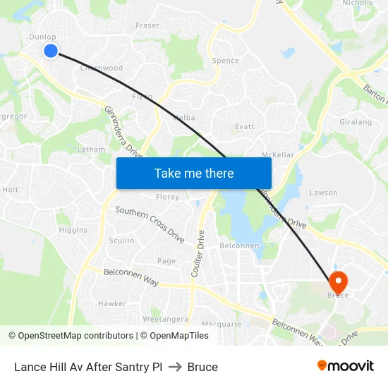 Lance Hill Av After Santry Pl to Bruce map