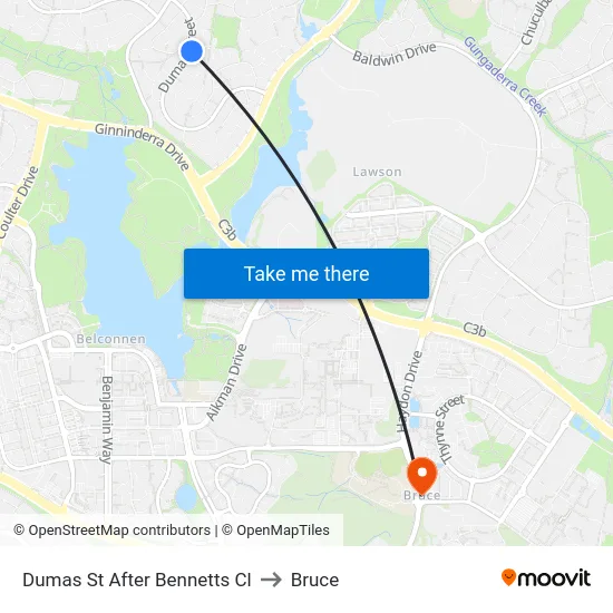 Dumas St After Bennetts Cl to Bruce map