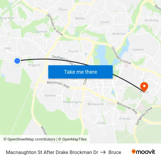 Macnaughton St After Drake Brockman Dr to Bruce map