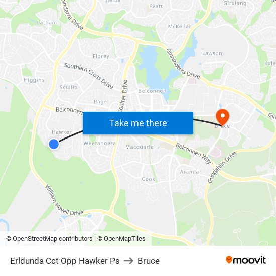 Erldunda Cct Opp Hawker Ps to Bruce map
