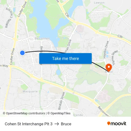 Cohen St Interchange Plt 3 to Bruce map
