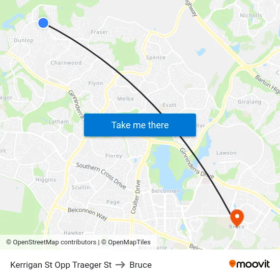 Kerrigan St Opp Traeger St to Bruce map