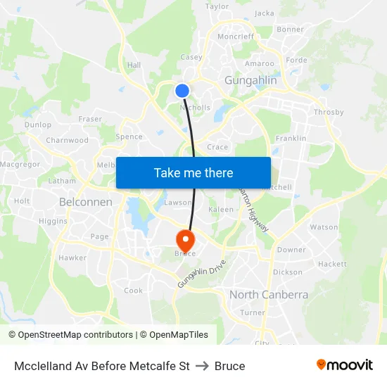 Mcclelland Av Before Metcalfe St to Bruce map