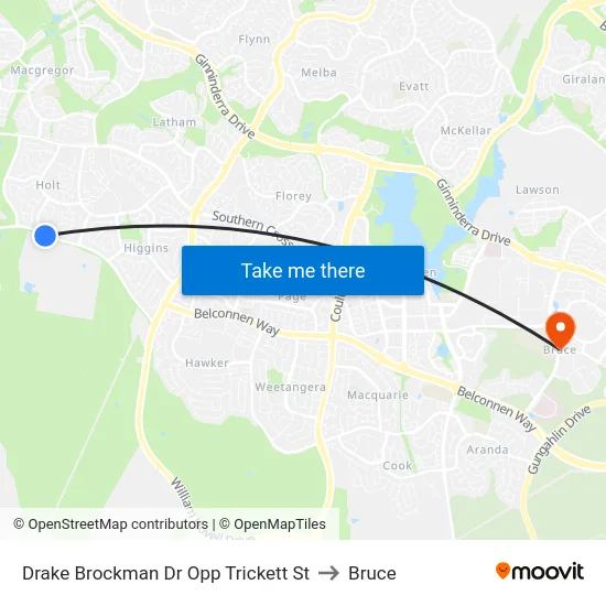 Drake Brockman Dr Opp Trickett St to Bruce map