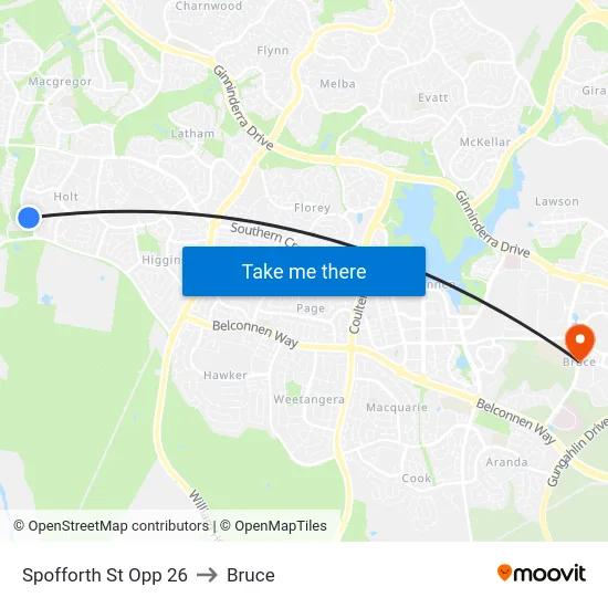 Spofforth St Opp 26 to Bruce map