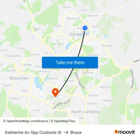 Katherine Av Opp Cooloola St to Bruce map