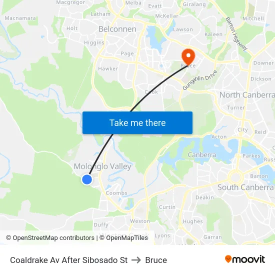 Coaldrake Av After Sibosado St to Bruce map