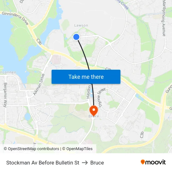 Stockman Av Before Bulletin St to Bruce map