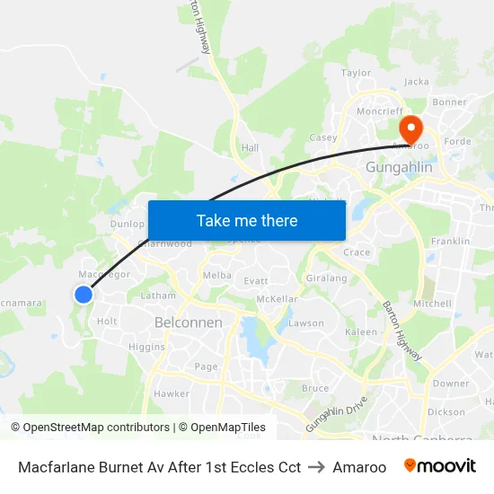 Macfarlane Burnet Av After 1st Eccles Cct to Amaroo map