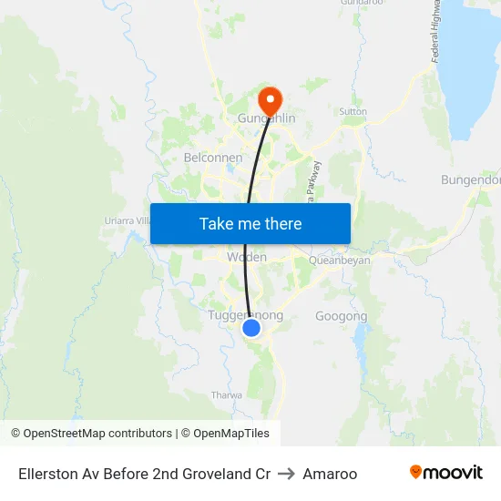 Ellerston Av Before 2nd Groveland Cr to Amaroo map