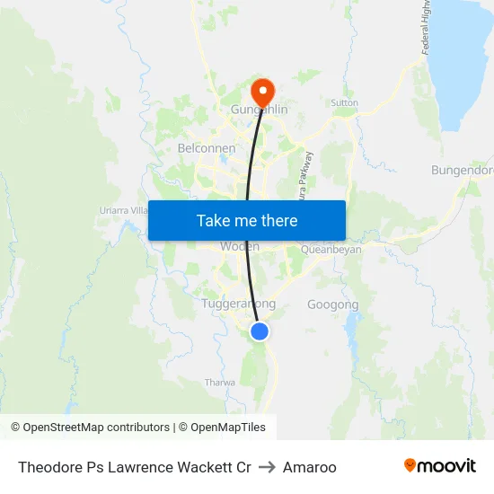 Theodore Ps Lawrence Wackett Cr to Amaroo map