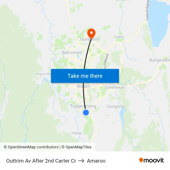 Outtrim Av After 2nd Carter Cr to Amaroo map