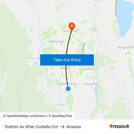 Outtrim Av After Costello Cct to Amaroo map
