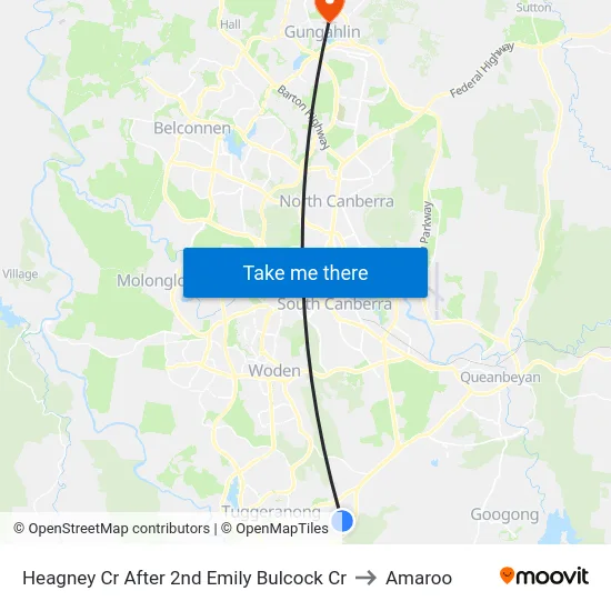 Heagney Cr After 2nd Emily Bulcock Cr to Amaroo map