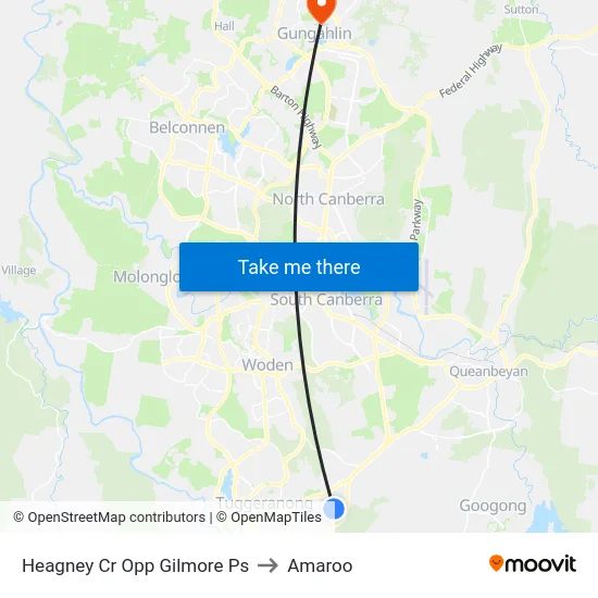 Heagney Cr Opp Gilmore Ps to Amaroo map
