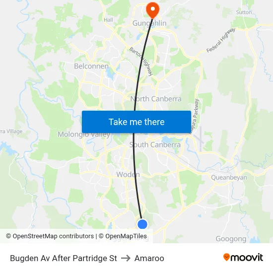 Bugden Av After Partridge St to Amaroo map