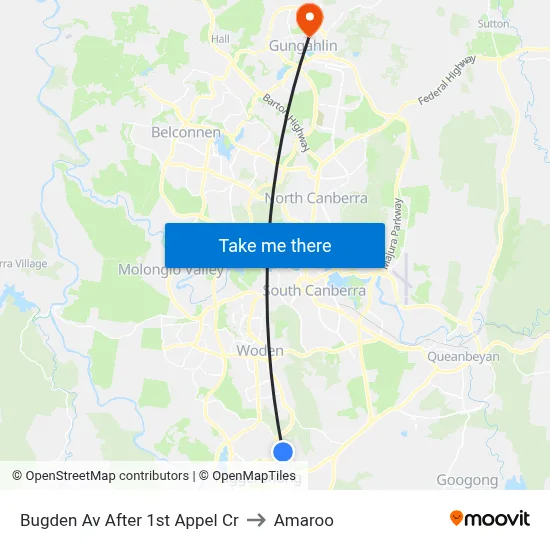 Bugden Av After 1st Appel Cr to Amaroo map