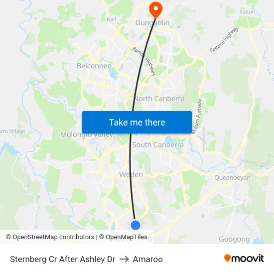 Sternberg Cr After Ashley Dr to Amaroo map