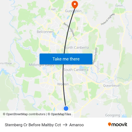 Sternberg Cr Before Maltby Cct to Amaroo map
