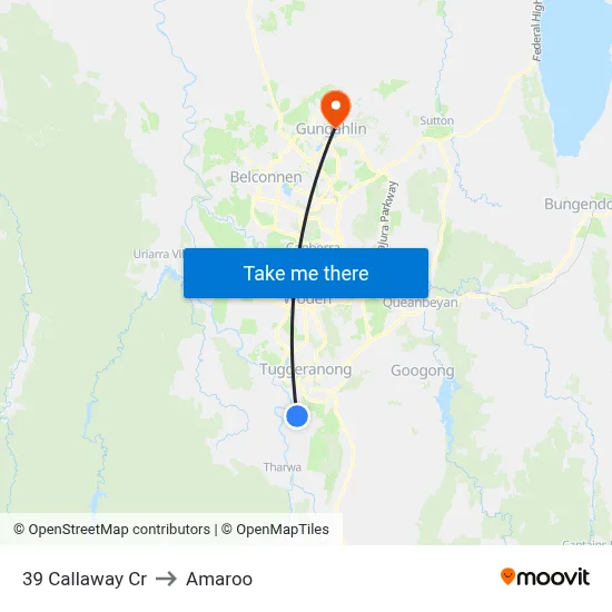 39 Callaway Cr to Amaroo map
