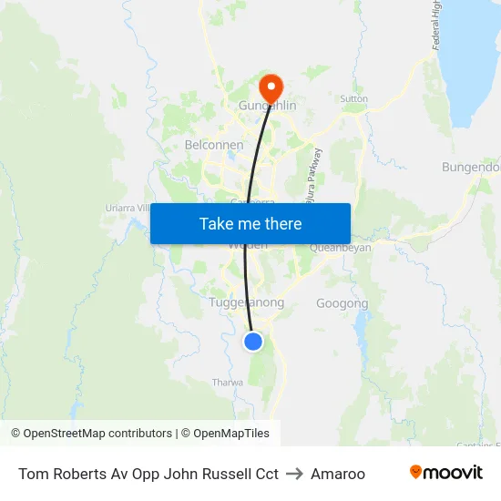 Tom Roberts Av Opp John Russell Cct to Amaroo map