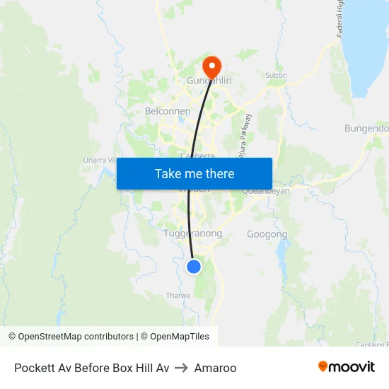 Pockett Av Before Box Hill Av to Amaroo map