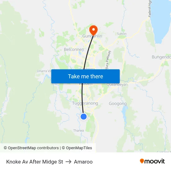 Knoke Av After Midge St to Amaroo map