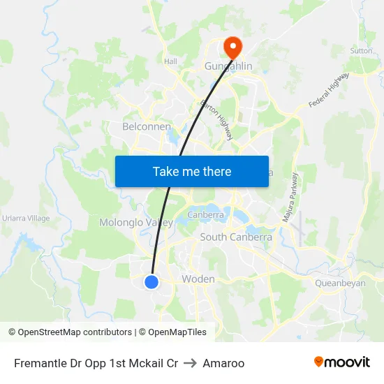 Fremantle Dr Opp 1st Mckail Cr to Amaroo map