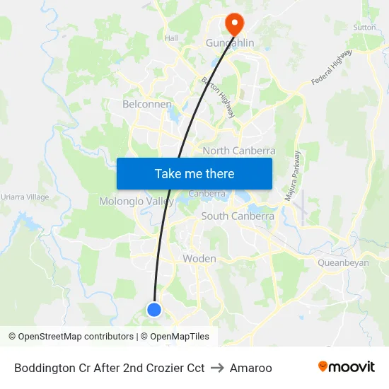 Boddington Cr After 2nd Crozier Cct to Amaroo map